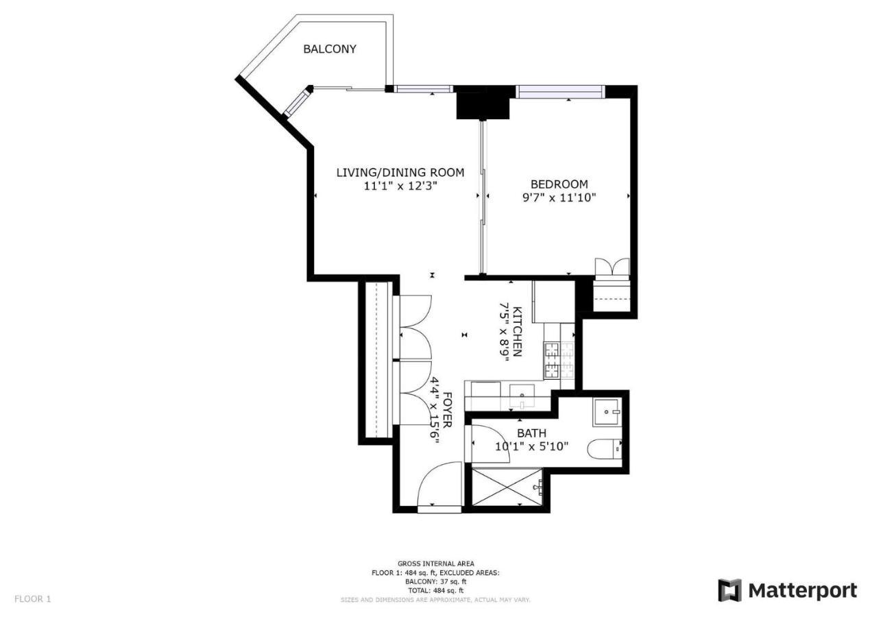 Appartamento Picturesque 1br In Nyc Balcony *